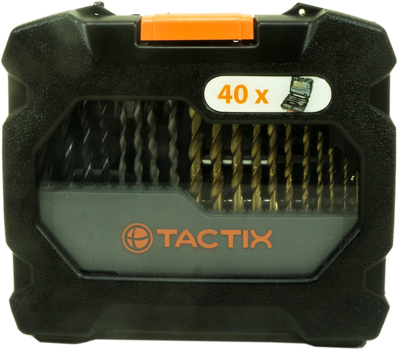 Tactix Drill Bit Set, 40 pc