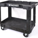 Tactix Plastic Service Cart, 34 x 17.25 x 30.63 inch