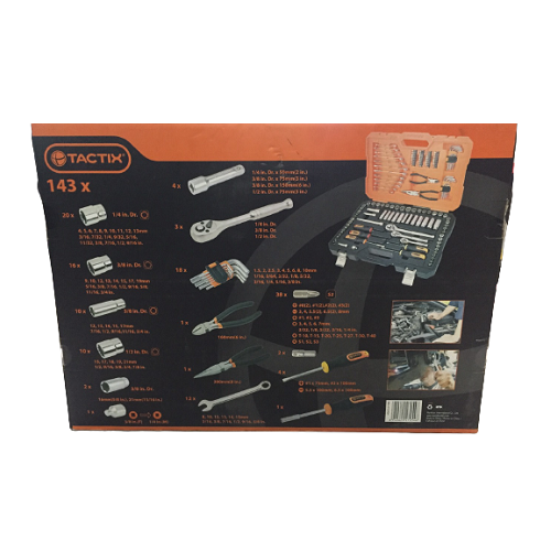 Tactix Socket Box Set, #365321, 143 pcs