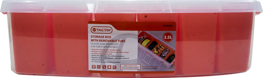 Tactix Container Box with Removable Tubs, 3.5 lt