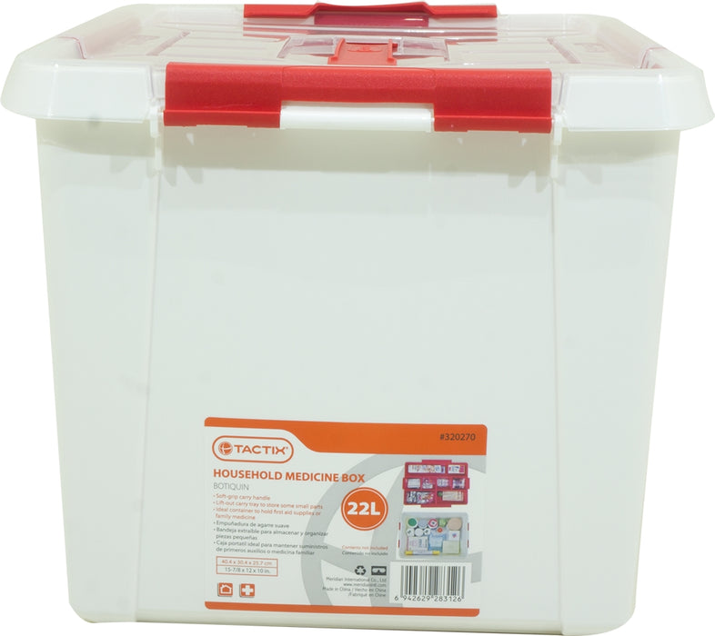 Tactix Household Medicine Box, 22 Liter, 22 L