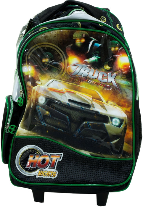 Truck Monster Trolley Bag, Black, 