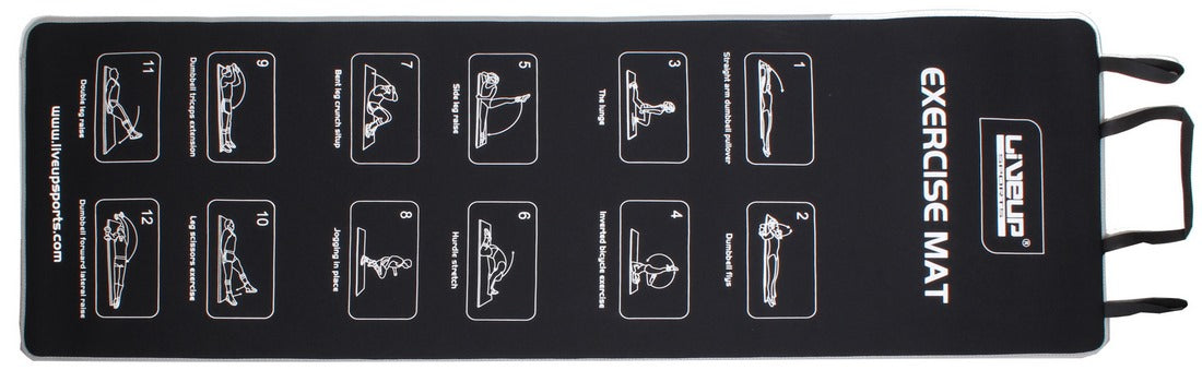 LiveUp Exercise Mat, 180 x 60 cm
