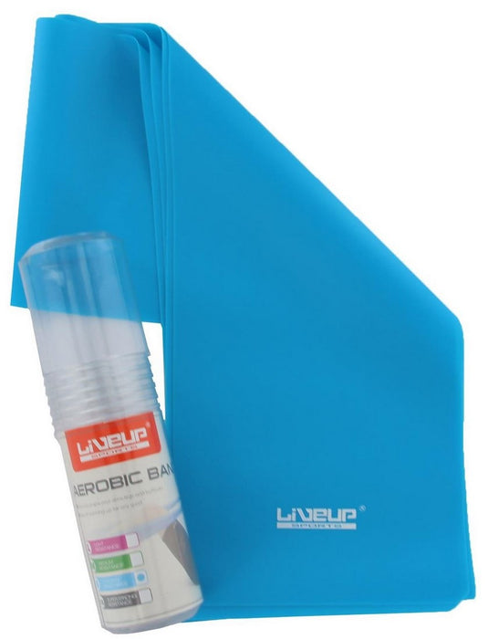 LiveUp Aerobic Training Band Strong Stiffness, Blue, 120 x 15 cm