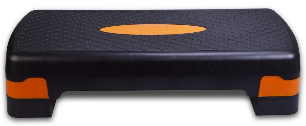 LiveUp Sports Aerobic Step Board, Adjustable Black & Orange, 1 ct