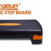 LiveUp Sports Aerobic Step Board, Adjustable Black & Orange, 1 ct