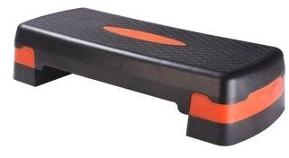 LiveUp Sports Aerobic Step Board, Adjustable Black & Orange, 1 ct