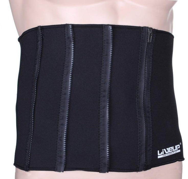 LiveUp Slim Belt/Back Brace with 4 Zippers, 