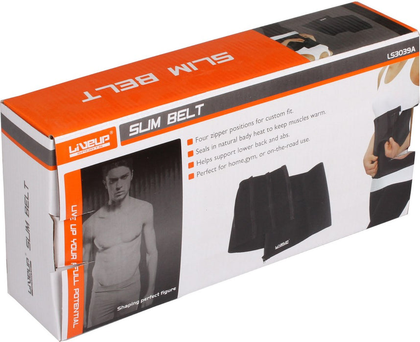 LiveUp Slim Belt/Back Brace with 4 Zippers, 