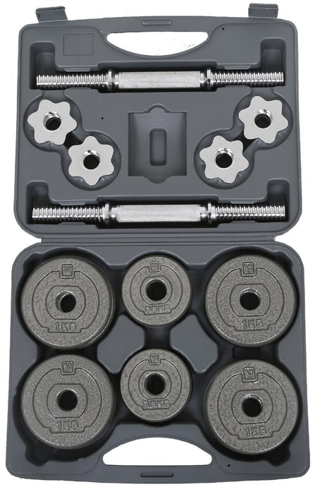 Liveup Chrome Dumbbell Set , 15 kg