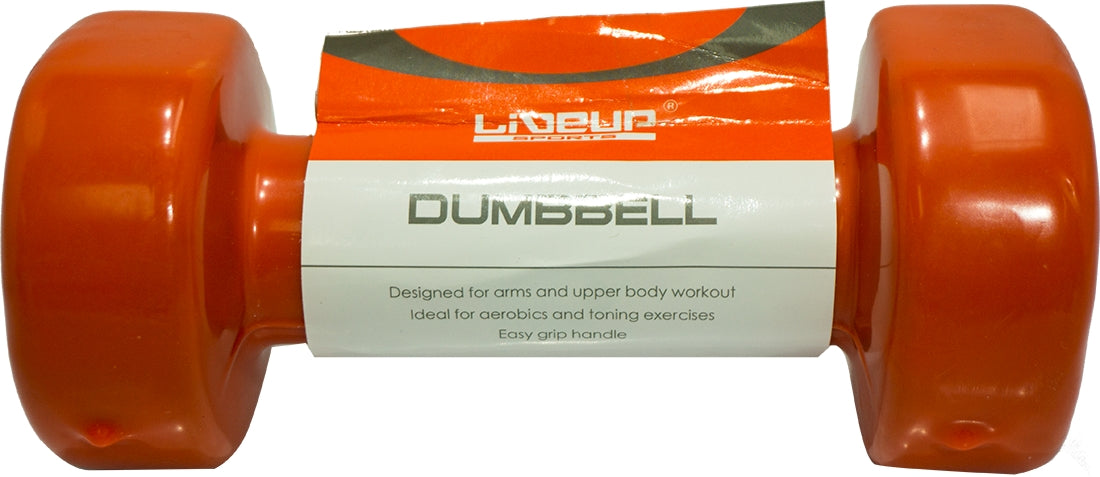 LiveUp Vinyl Dumbell, 3 kg, 