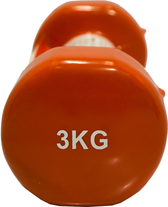 LiveUp Vinyl Dumbell, 3 kg, 