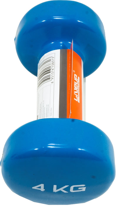 LiveUp Vinyl Dumbell, 4 kg, 