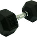 LiveUp Rubber Dumbell, 15 kg, 
