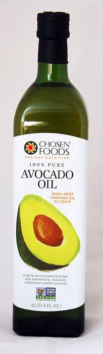 Chosen Foods Avocado Oil, 100% Pure, 33.8 oz