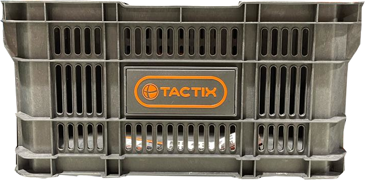 Tactix Plastic Basket, Black , 1 pc