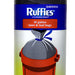 Ruffies Drawstring Black Lawn and Leaf Bags, 39 Gallons, 30 ct