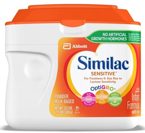 Abbott Similac Sensitive Infant Formula Powder Milk, 22.5 oz