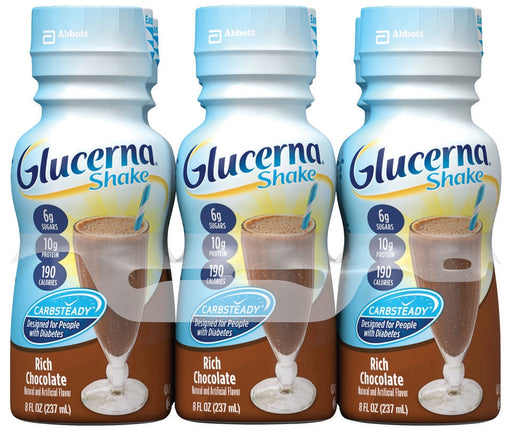 Abbott Glucerna Shake, Rich Chocolate, 6 x 8 oz