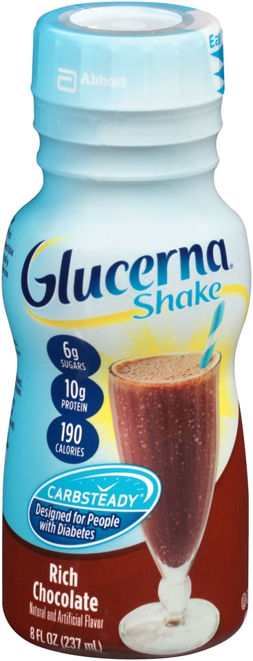 Abbott Glucerna Shake, Rich Chocolate, 6 x 8 oz