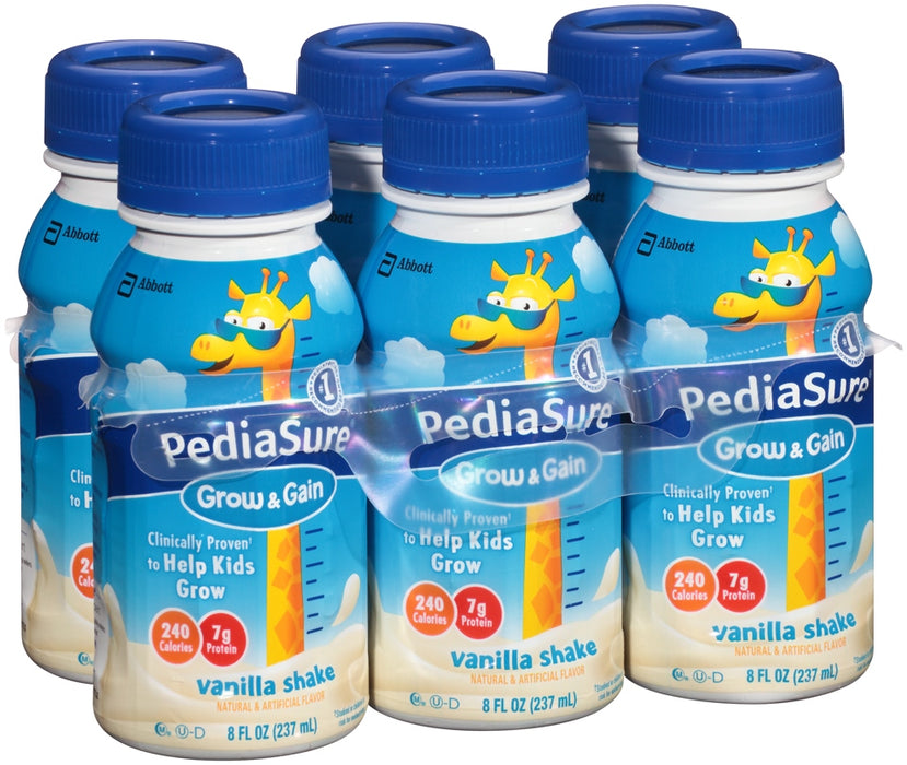 Abbott PediaSure Nutrition Drink, Vanilla Shake, 6 x 8 oz