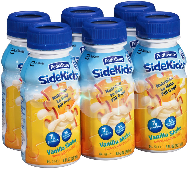 Abbott PediaSure Sidekicks Nutrition Drink, Vanilla Shake, 6 ct