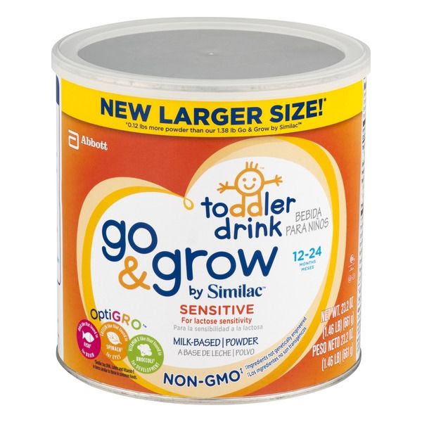 Similac Go & Grow Sensitive Toddler Milk-Based Powder Baby Formula, 13.3 oz