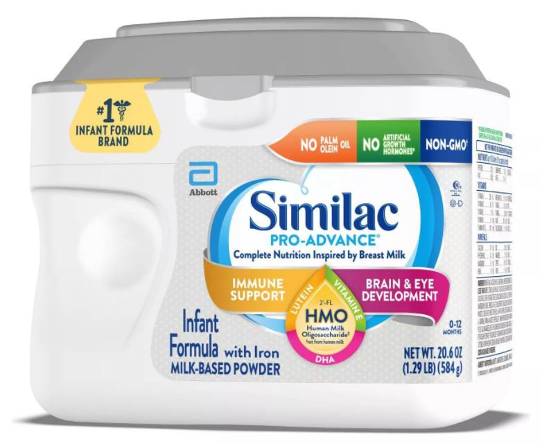 Similac Pro-Advanced Non-GMO Infant Formula With Iron Powder , 20.6 oz