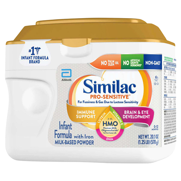 Similac Pro-Sensitive Infant Formula With Immune Support Power Baby Formula, 20.1 oz