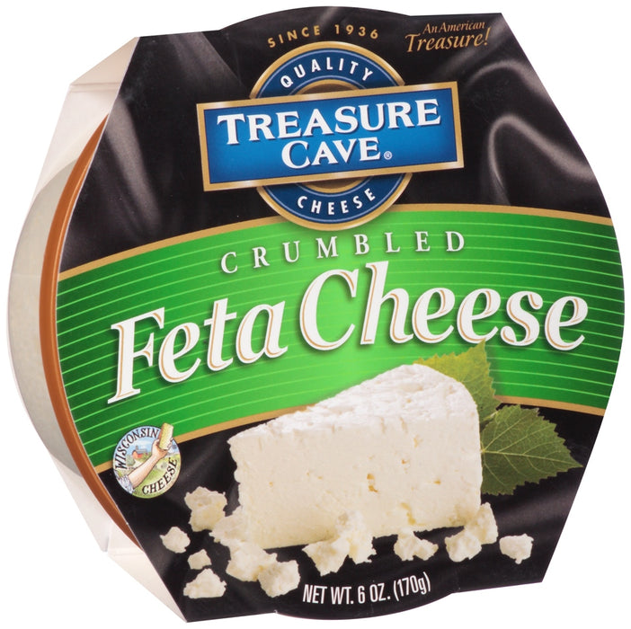 Treasure Cave Crumbled Feta Cheese, 6 oz