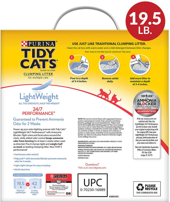 Purina Tidy Cats Clumping Litter, 19.5 lbs