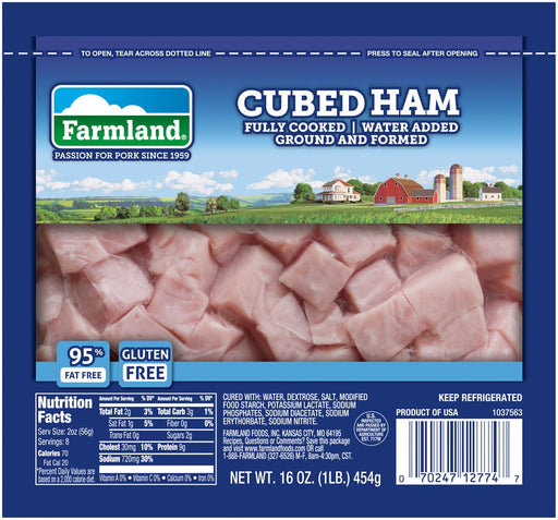 Farmland Cubed Low Fat Ham, 16 oz