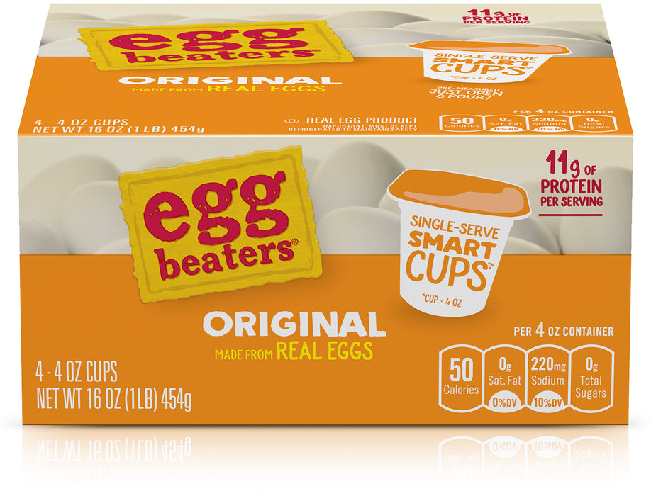 Egg Beaters Original SmartCups, SingleServing Real Eggs , 4 ct