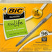 Bic Round Stic Pen, 96 ct