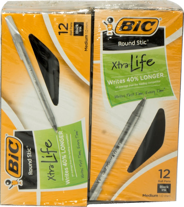 Bic Round Stic Pen, 96 ct