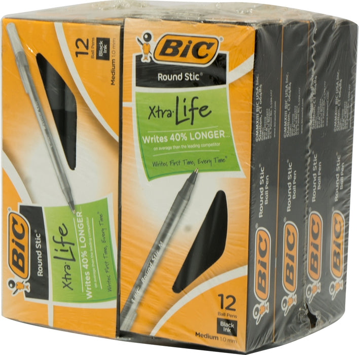 Bic Round Stic Pen, 96 ct