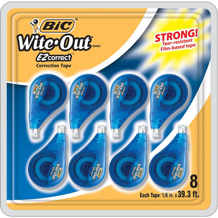 Bic Wite-Out EZ Correction Tape, 8 ct