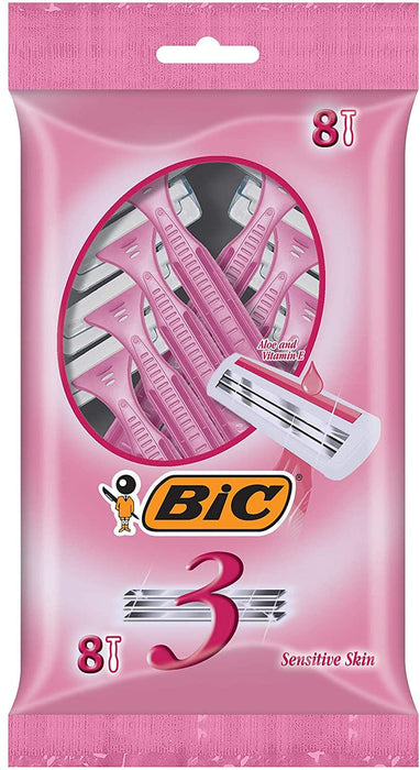 Bic Woma's Triple Disposable Razors, 8 ct