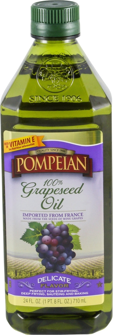 Pompeian 100% Grapeseed Oil, 710 ml (24 oz)