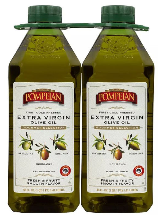 Pompeian Gourmet Extra Virgin Olive Oil, 2-Pack , 2 x 48 oz