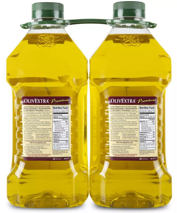 Pompeian OliveExtra Premium Mediterranean Blend Oil, 2-Pack, 2 x 68 oz