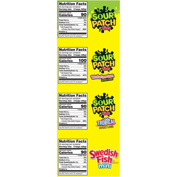 Sour Patch Kids Sour Candy, Variety Pack , 200 ct