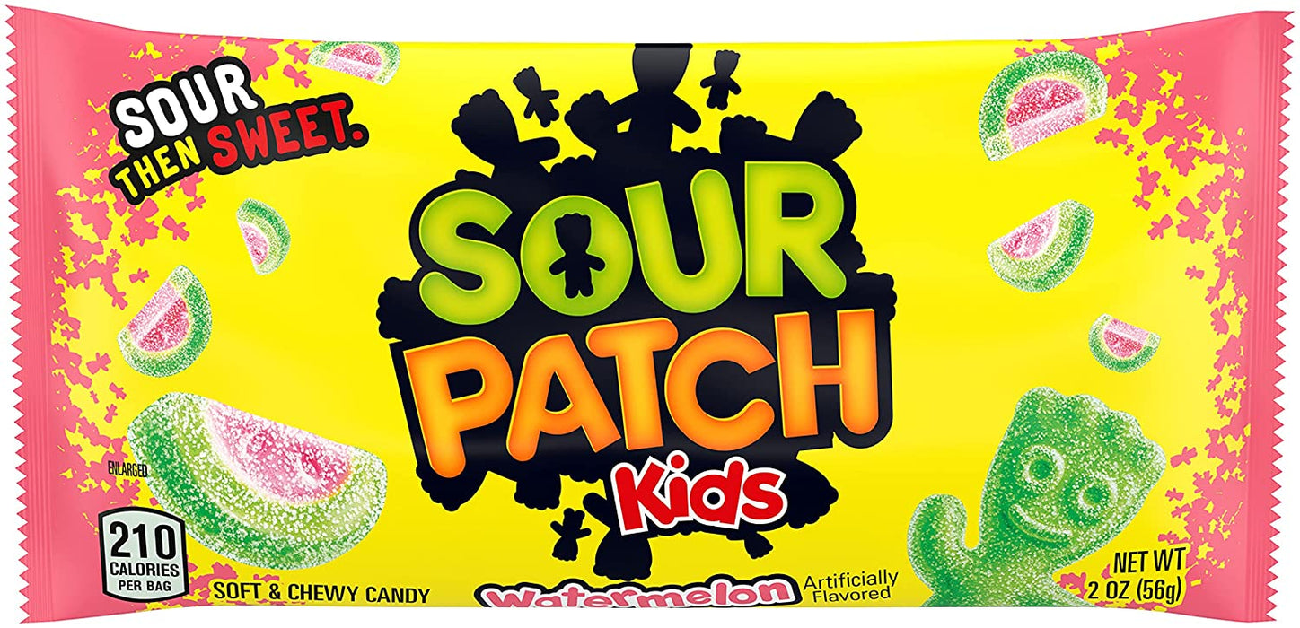 Sour Patch Kids Candy Bags, 24-Pack, 24 x 2 oz