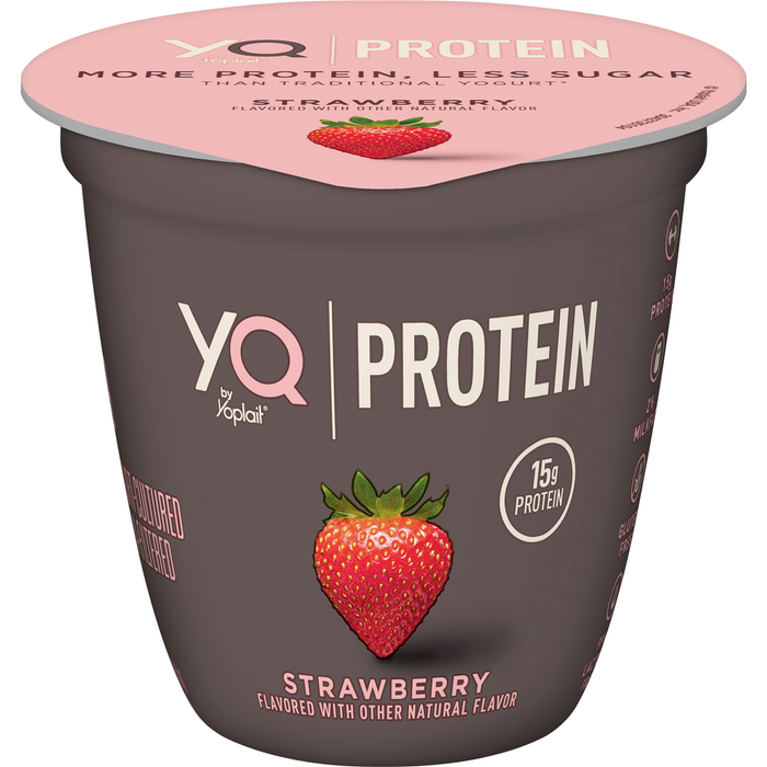 YQ By Yoplait Protein Strawberry Yogurt , 1 cup