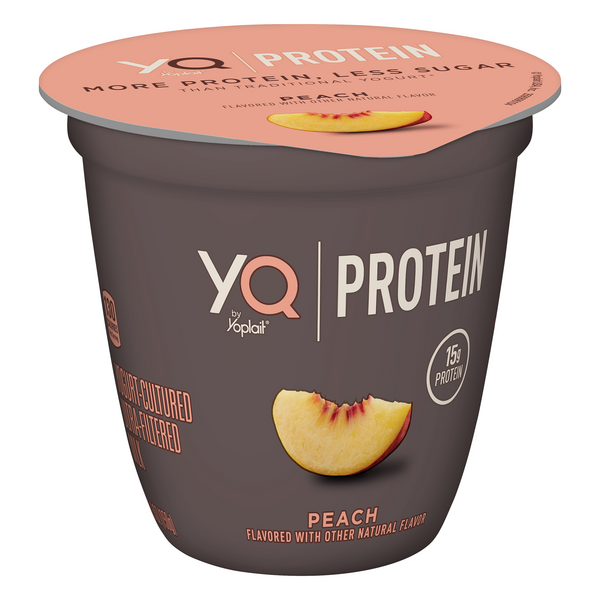 YQ By Yoplait Protein Peach Yogurt , 1 cup