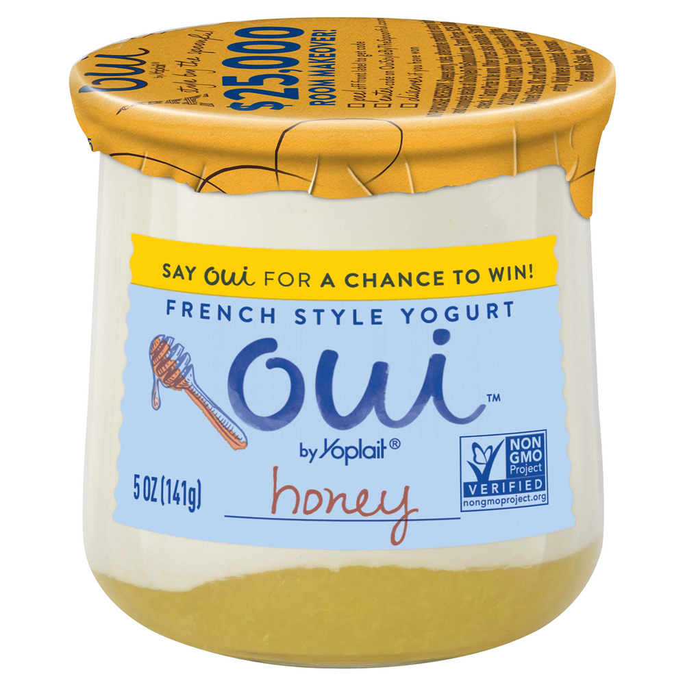 Yoplait Oui Gluten Free Honey French Style Yogurt , 5 oz