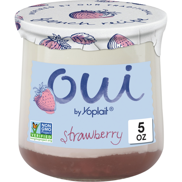 Yoplait Oui Strawberry French Style Yogurt, 5 oz