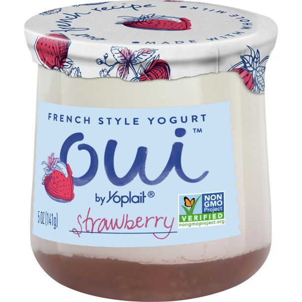 Yoplait Oui Strawberry French Style Yogurt, 5 oz