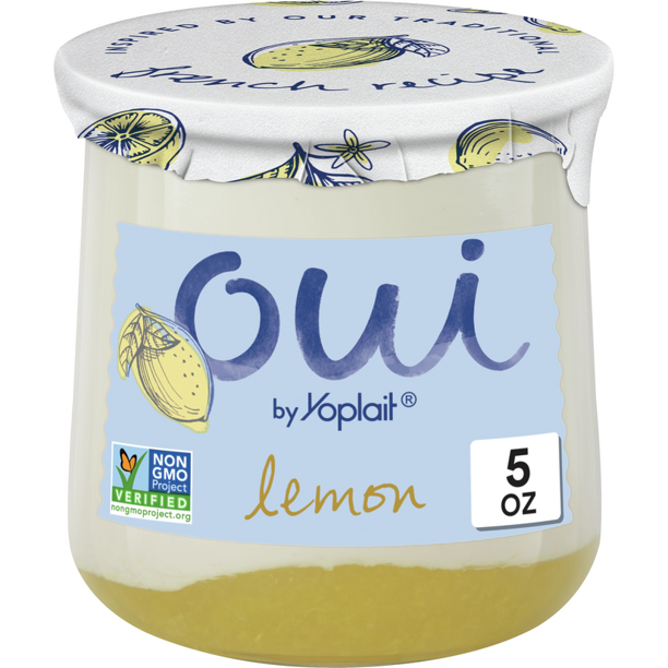 Yoplait French Style Oui Yogurt, Lemon Flavor , 5 oz