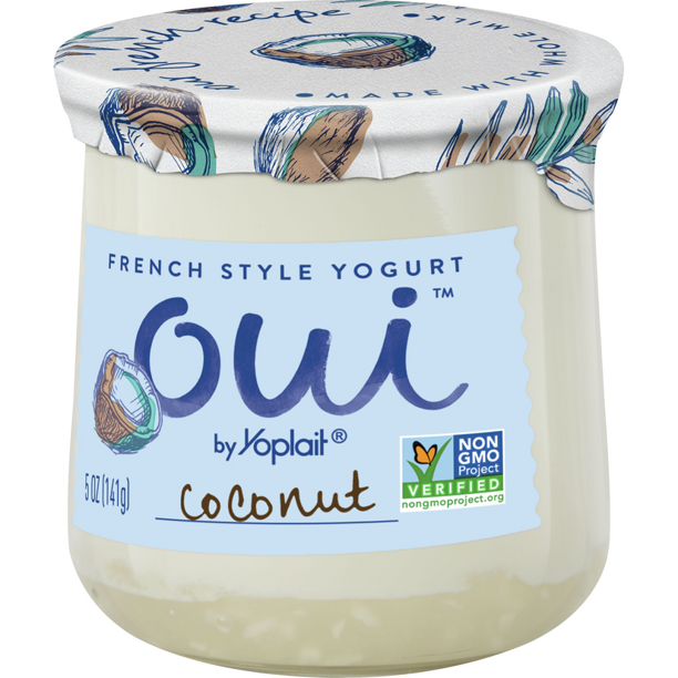 Yoplait Oui French Style Yogurt, Coconut Flavor, 5 oz